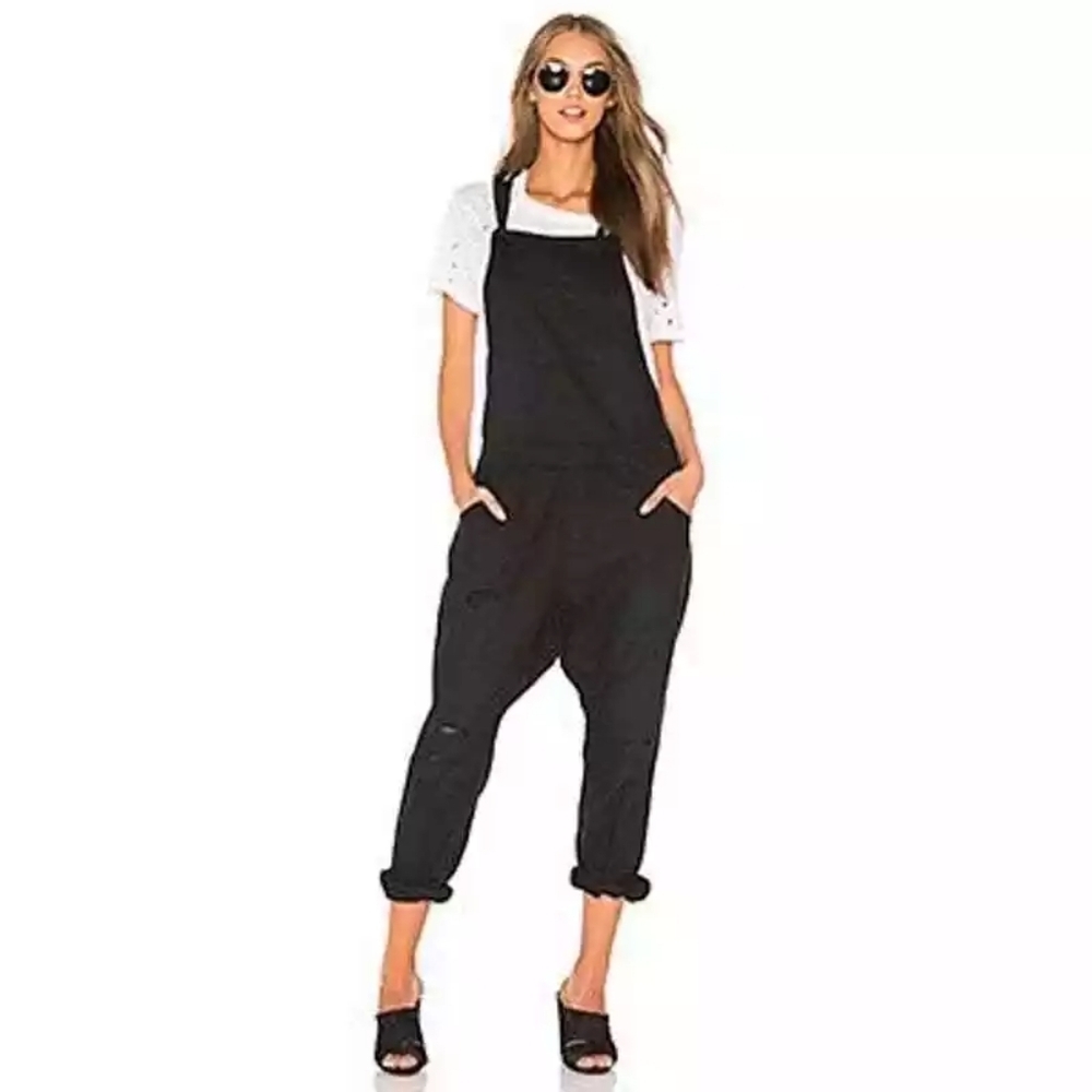 One×OneTeaSpoon Luxe Distressed Lord Monroe Jumpsuit Size S